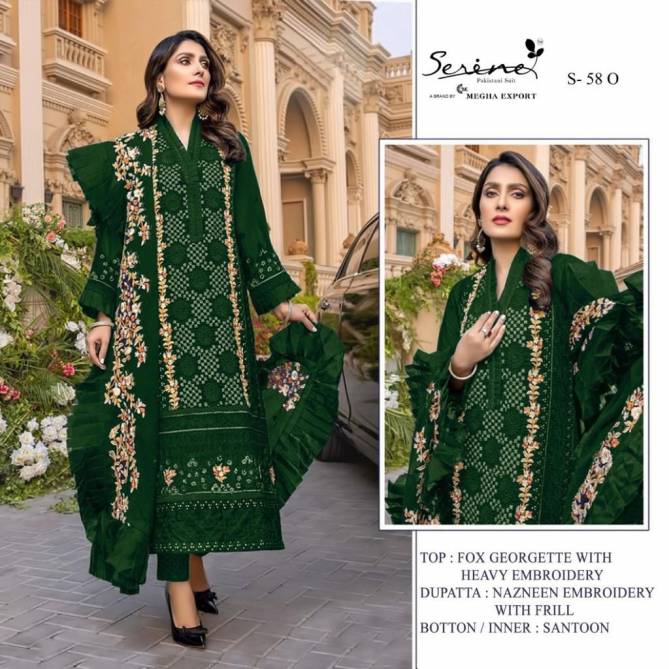 Serene S 58 Festive Wear Embroidery Wholesale Pakistani Salwar Suit Catalog